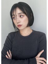 トリッカ 銀座(tricca)&nbsp;ボブ/艶髪/ブルーブラック/簡単スタイリング/内巻き