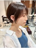 *滝田*丸み小顔ショート透明感アッシュベージュ吉祥寺似合わせ