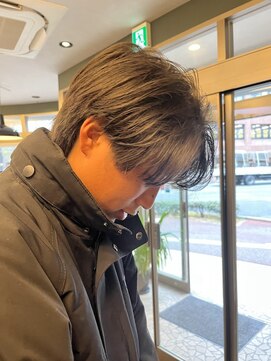 ワンワンオー バーバーショップ 長浜店(@110 BARBER SHOP) ナチュラルセンターパート