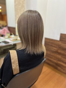 アークスヘアー 大人可愛い小顔こなれカールチョコレートカラーブリーチなし