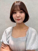 アッシュ 中野店(Ash)&nbsp;イメチェン/似合わせカット/フルバング／レッドブラウン/中野