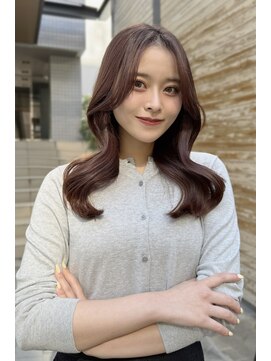 バサラ(vajra) ロングレイヤー／ピンクブラウン／くびれヘア