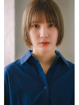 ボブ　髪質改善／白髪改善／白髪ぼかし／脱白髪染め