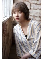 カライングドゥ(ing deux) 大人可愛い20代30代40代黒髪前下がりショートボブ丸みショート◎