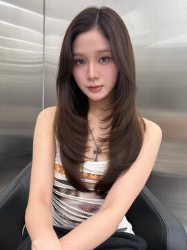 アイヴァン(AIVAN) 韓国レイヤー/ハッシュカット/ウォームブラウン ll