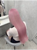 ブリーチ2回 ペールピンク