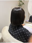 乾かすだけで極上艶♪おさまり抜群の美髪ストレートボブ