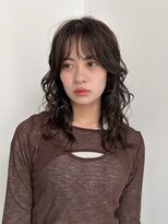 フィルムス 横浜(FILMS+)&nbsp;デジタルパーマ/ミディアムレイヤー/韓国巻き風/顔周りカット