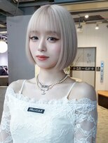 アルバム 銀座(ALBUM GINZA)&nbsp;ボブブリーチベージュミニボブ_F1838