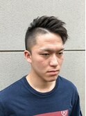 10代20代30代メンズカット黒髪暗☆ツーブロックアシメスタイル