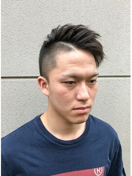 10代代30代メンズカット黒髪暗 ツーブロックアシメスタイル L コジック ヘアアンドアイ Cogic Hair Eye のヘアカタログ ホットペッパービューティー