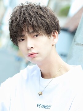 リップス 表参道店(LIPPS) 【ルーズスパイラルパーマ】×【束感2ブロックマッシュ】