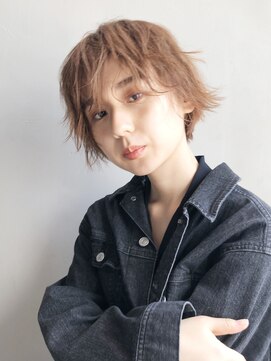 アイティー バイ アルバム 浦和店(IT by ALBUM) ドライショート_オリーブカラーハイライトカラー_46817