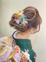 ヘアー デザイン ブランケット(Hair Design Blanket) 【ヘアセット】成人式アップスタイル*
