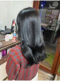 ハイレイヤーカット＿黒髪暗髪ロング　ツヤ髪　まとまり髪