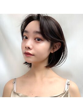 アフロートリノ(AFLOAT Leino) 【修】20代30代40代◎透明感カラー×韓国切りぱなしボブ