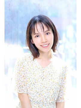 アエレ(Aere) 【Aere池袋】シースルーバング×セミボブ×外ハネ☆小林