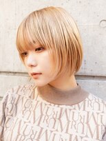 ラフィスヘアードープ 新宿店(La fith hair dope)&nbsp;【La fith】ブロンドベージュ×ショートボブ