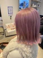 ヘアーリゾートラシックアールプラス(hair resort lachiq R+) 《R+》Wカラー/ピンクアッシュ/外ハネ/艶髪/春色/ケアブリーチ