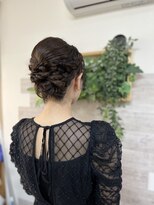 ロカット サロン(Roquat Salon)&nbsp;アップお呼ばれヘアアレンジ　【立川/袴着付け/立川/国立】