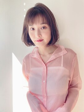ケーツー エソラ池袋店(K-two) ワンカールボブ*前髪ありボブ*ナチュラルボブ*イメチェン*丸顔