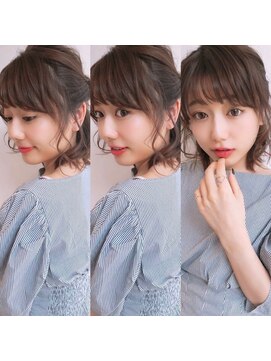 ネイロ 錦糸町(NeiRo) 魅力倍増カールセミディシアーカラーダークアッシュショートヘア