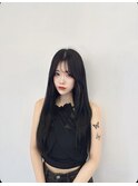 ブルーブラック/チェリーブラウンミニウルフデジタルパーマ