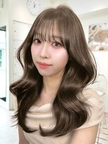 オニキス(ONYX)&nbsp;T26韓国ヘアーブリーチなしダブルカラー透明感韓国風ロング