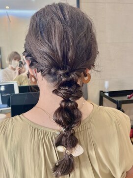 ガーデン 銀座(GARDEN) ヘアセット/お呼ばれヘア/結婚式/参列/編み下ろし/編み込み/夏