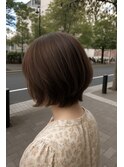 ショートボブ×アッシュブラウン