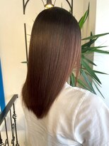 ベルメール ヘアー(Belle mer hair) 髪質改善 艶髪 30代 ナチュラルブラウン 縮毛矯正 顔周りカット