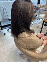 アローム(alom) くびれヘア/アプリコットオレンジ/ハイライトカラー/茅ヶ崎