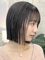 ノード(NODE)&nbsp;外ハネボブナチュラル栄矢場町大人可愛い韓国ボブ透明感カラー