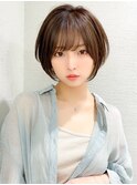 大人かわいい小顔ヘア/サイドバング/大人ショート/20代30代40代