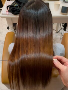 ロンド 銀座(Lond) Shina★ 黒髪ココアベージュ小顔レイヤー髪質改善縮毛矯正