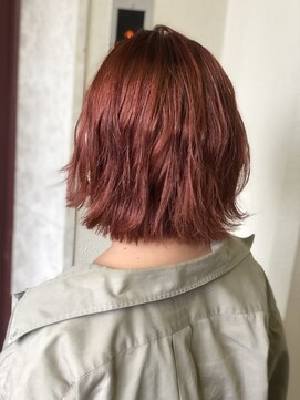 ヘアーサロン 6(hair salon) ベイビーピンク×アプリエカラー