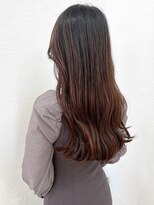 リノア 西梅田 福島(Linoa)&nbsp;梅田/髪質改善/スモーキーブラウン×透明感ロングヘア