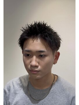 ビビット 大宮店(Vivid) 黒髪/スパイキーショート/刈り上げ/ジェット/モヒカン