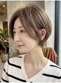 ショートボブショートヘア耳掛けショートくびれショート表参道