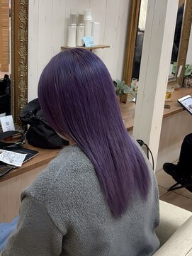 ウィルゴ 原宿(VIRGO) パープル紫アメジスト色落ち可愛いアメジストpurpleパープル紫