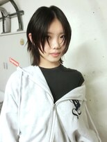 ノラ シブヤ(NORA)&nbsp;★ショートレイヤーハッシュカットミディアムレイヤ黒髪ショート