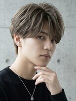 ヘッドストック 大和八木店(HEAD STOCK) ミルクティーベージュブリーチダブルカラー韓国風マッシュメンズ