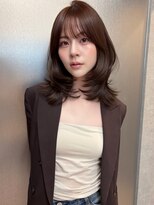 ボタン ハカタ(VOTAN hakata)&nbsp;【NAO】ミディアムレイヤー× チョコレートブラウンで秋hair☆