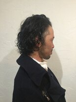 デュエルヘアー グルーミングショップ(DWELL HAIR. GROOMING SHOP) パーマ/ツーブロック×ミディアムレイヤースタイル