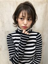 ラノバイヘアー(Lano by HAIR) 【Lano by HAIR】関亜梨佐 黒髪暗髪アッシュ小顔ショート