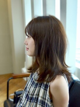 ヘアカフェ コトノハ(hair cafe Kotonoha) 【コトノハ】大人かわいい ボブディ　アッシュ×透け感オリーブ