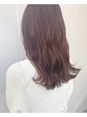 ☆ピンクブラウン ブランジュ 鎖骨ミディ