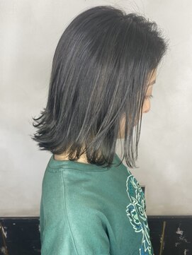 オースト ヘアー ステラ 新宿店(Aust hair Stella) 【kizashi】外ハネボブ☆ケアブリーチ×春髪アッシュグレージュ