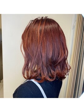 アッシュ 西川口店(Ash) 外ハネボブ×ボルドーカラー