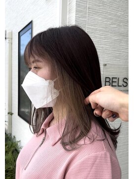 ベルスタ(BELSTA) 前髪インナー♪ホワイティベージュ♪